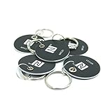 NFC Tag Anhänger PVC, 30mm, NXP NFC Chip, 180 Byte, schwarz, optimal für...