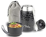 Milu® Thermobehälter 650 ml | Edelstahl Warmhaltebehälter |...