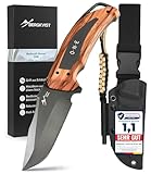 BERGKVIST® Bushcraft Messer ONE mit feststehender Full Tang Klinge (9,7...
