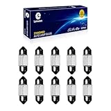 Lanuovx 10 Stück Soffittenlampe 24V 10W Sv8.5-8 T3.25 10x31mm Xenon-Licht...