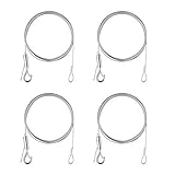 CODIRATO 4 Stück Drahtseil Einstellbar Stahlseil Edelstahlseil mit...