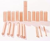 Izzy Holz Wikinger Kubb Schwedisches Schachspiel, Wikinger Outdoor Garten...