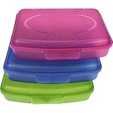 HAC24 3er Set Brotdose Brotbüchse Butterbrotdose Brotzeitbox Lunchbox...