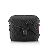 reisenthel saddle bag M rhombus black - Stylische Umhängetasche im...