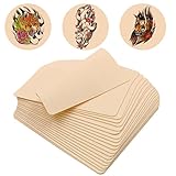 Rayyl 12 Stück Kunsthaut Tattoo Übungshaut 15 x 20cm Tattoo Haut zum...