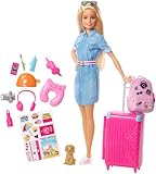 Barbie-Puppe Barbie Dream House Adventures, Reise-Barbie mit blonden...