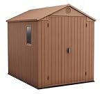 Keter Gerätehaus Darwin 6x8, Braun, Außenmaße 190x244x221cm,...