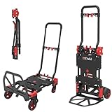 Pallit 2-in-1 Sackkarre klappbar 150 kg Tragkraft Plattformwagen leicht,...