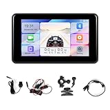 Pesfehhy Tragbare 5-Motorrad-DVR-Dashcam, Carplay, Android Auto, IP68,...