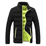 Herren Pufferjacke, wasserdicht, dick, Winterjacke, einfarbig, lässig,...