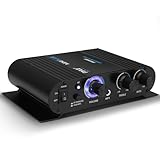 Pyle Mini Bluetooth Stereo Verstärker, 90W Audio Receiver mit 3 Eingänge,...