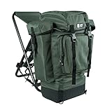 Zite Fishing Angelrucksack mit Stuhl - Rucksack-Stuhl Faltbar Angeln &...