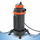 Ollewiellan Poolheizung Elektrisch 3000W, Ø 29 x 42 cm Pool Heizung...