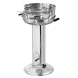 tepro Holzkohlegrill Edelstahl-Säulengrill Hartford, Grillfläche: ca. 39...