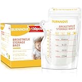 BURNNOVE Muttermilchbeutel 130 Stück Muttermilch Aufbewahrung Bags 250ml...