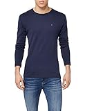 Tommy Jeans Herren Langarmshirt TJM Original Langarm, Blau (Black Iris), M