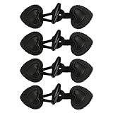 4 Paar Leder Horn Knebelverschlüsse, 11cm x 3.5cm Leder Knebelknopf...