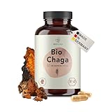 BIONUTRA® Bio Chaga Kapseln hochdosiert, 1200 mg Tagesdosis,...