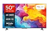 TCL 50V6B 50 Zoll, 4K Ultra HD, HDR TV, Smart TV unterstützt von Google TV...