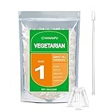 WANANFU Vegane Leerkapseln Größe 1 (100 Stück) Bundle mit 2...