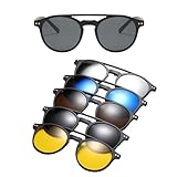 Générique Magnetisches Sonnenbrillen-Set – 5-in-1-Brille mit...