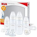 NUK Perfect Start First Choice+ Babyflaschen-Set | 0–6 Monate | 4 x...