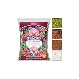 Riare 2L Organische Orchideenerde mit Perlite Rindenmischung – Orchidee...