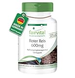 Fairvital | Roter Reis Extrakt 600 mg - 120 vegane Kapseln - fermentiert -...