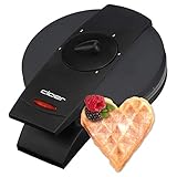 Cloer 1620 Waffeleisen für klassische Herzwaffeln, 930 W, Waffelgröße...