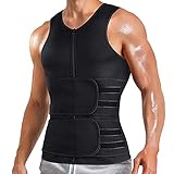 Kleidung Schweißgürtel Männer Abnehmen Tank Top Sauna Weste Fitness...