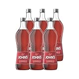 JOHN'S Himbeere – 6 x 0,7L Flaschen – Fruchtiger Himbeer-Sirup für...