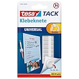 tesa TACK Klebeknete - selbstklebende, formbare Klebepads zum Befestigen...