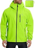 baleaf Herren Fahrradjacke Regenjacke Wasserdicht Windbreaker mit Kapuze...