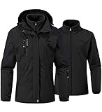 YSENTO Damen 3-in-1 Skijacke Winter Fleecejacke wasserdichte Winddichte...