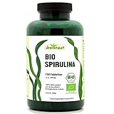 dreikraut Bio Spirulina, 750 Presslinge, 4-Monats-Vorrat, aus...