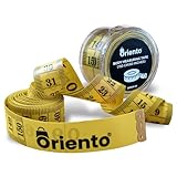 Oriento Maßband für Körper 150 cm/60 Zoll – Doppelseitiges Flexibles...
