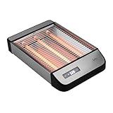 JATA JETT1590 Horizontal-Toaster, flacher Toaster, 3 Quarz-Widerstände,...