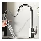 Küchenspülenarmatur mit hohem Bogen, Küchenarmatur aus Edelstahl,...