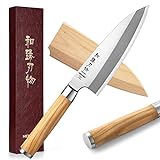 HEZHEN 18CM Deba Messer,Messer Asiatischer Art, Japanischer Stil...