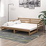 QJBSAVVA Tagesbett, Doppelbett/Einzelbett Schlafbett Daybed Palettenbett...