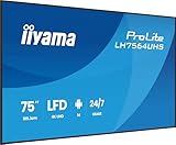 iiyama LH7564UHS-B1AG Digital Signage Flachbildschirm 190,5 cm 75 Zoll 3840...
