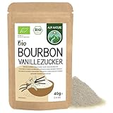 Bourbon Vanillezucker BIO 40g von Alpi Nature, Premium Puderzucker und...