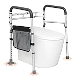 VEVOR Toiletten Aufstehhilfe Toilettensitzerhöhung Armlehne 44–59/62-77...