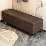 Aufbewahrungsbank mit Rollen, gepolsterte Ottomane für Eingangsbereich und...