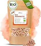 RheinNatur Bio Hagebutten Kapseln 250 Stück - 2000 mg je Tagesdosis -...