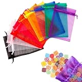 LEBEXY Organzasäckchen Geschenk Schmuckbeutel [15X10cm 100 Stück] | Klein...