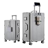 yuweijie Multifunktions Koffer Klein Alu-Rahmen Hartschale Trolley...