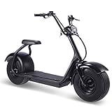 4MOVE E-Chopper Erwachsene mit Sitz, 1000W E-Cruiser- 12 Zoll Pneumatisches...