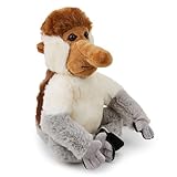 Zappi Co Nasenaffe Plüschtier (25 cm Länge) - Einzigartiges und weiches...