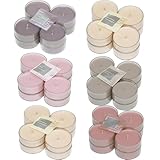 sopomarkt24 Luxury Teelichter Set 48 Stück – Kerzen, Duftteelichter Set,...